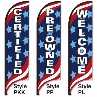 Replacement Flags for Patriotic Tall Flag Kits auto dealer
