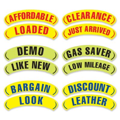 Vinyl Stack-Em Window Stickers