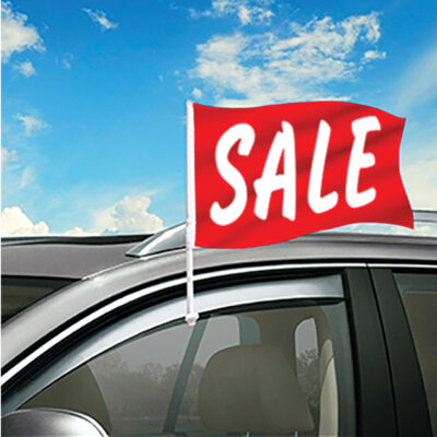 thumbnail image 2 of 12 Car Window Clip-On Flags – Dealership Supplies – Blue – 11x13 Inches 2 of 6