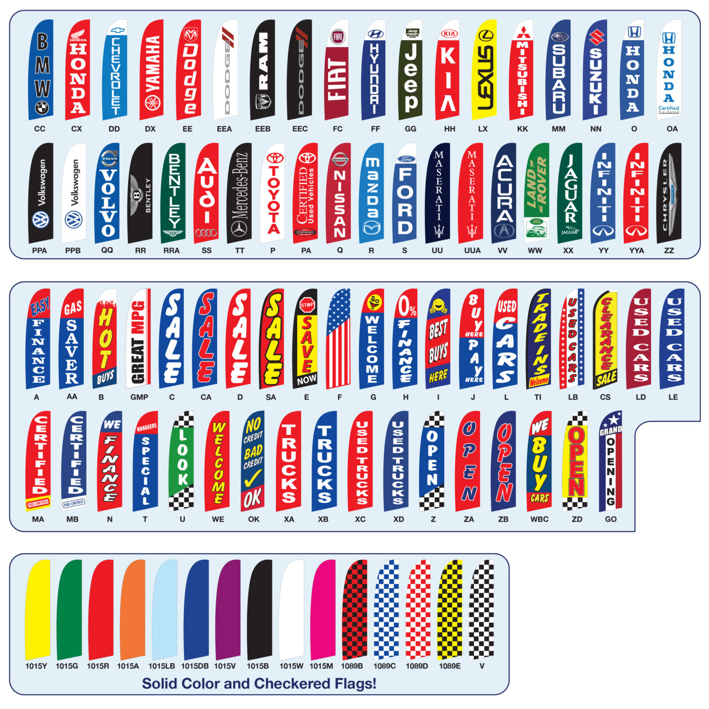 Additional Flags for Tall Flag & Pole Kits