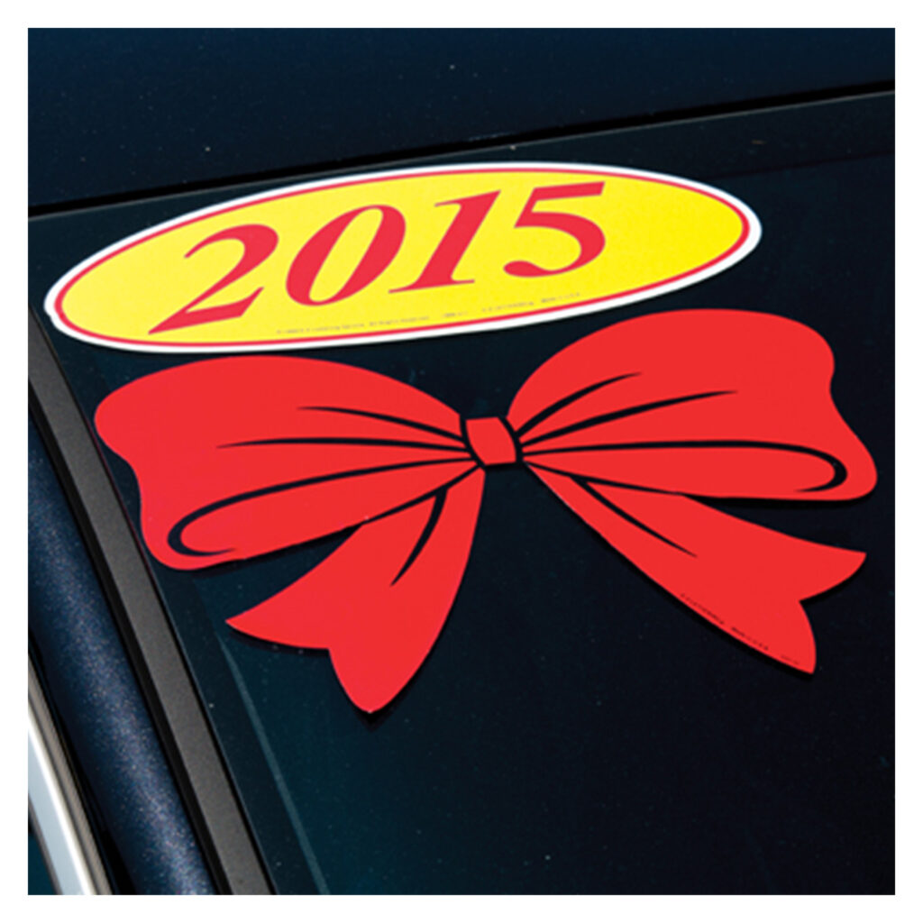 Small Bow Windshield Decals - Dealers Supply Company