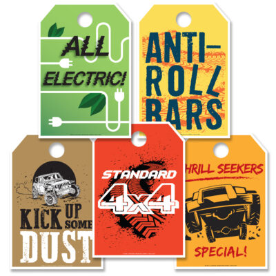 Full-Color Stock Hang Tags