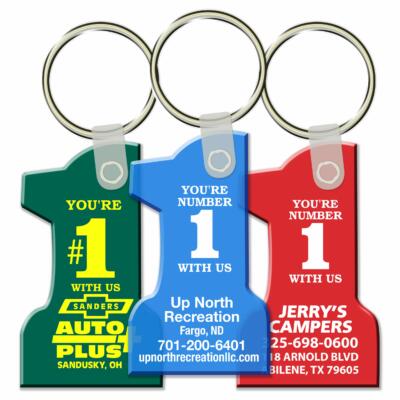 Soft Style No. 1 Key Fobs for auto dealership, dealer supply