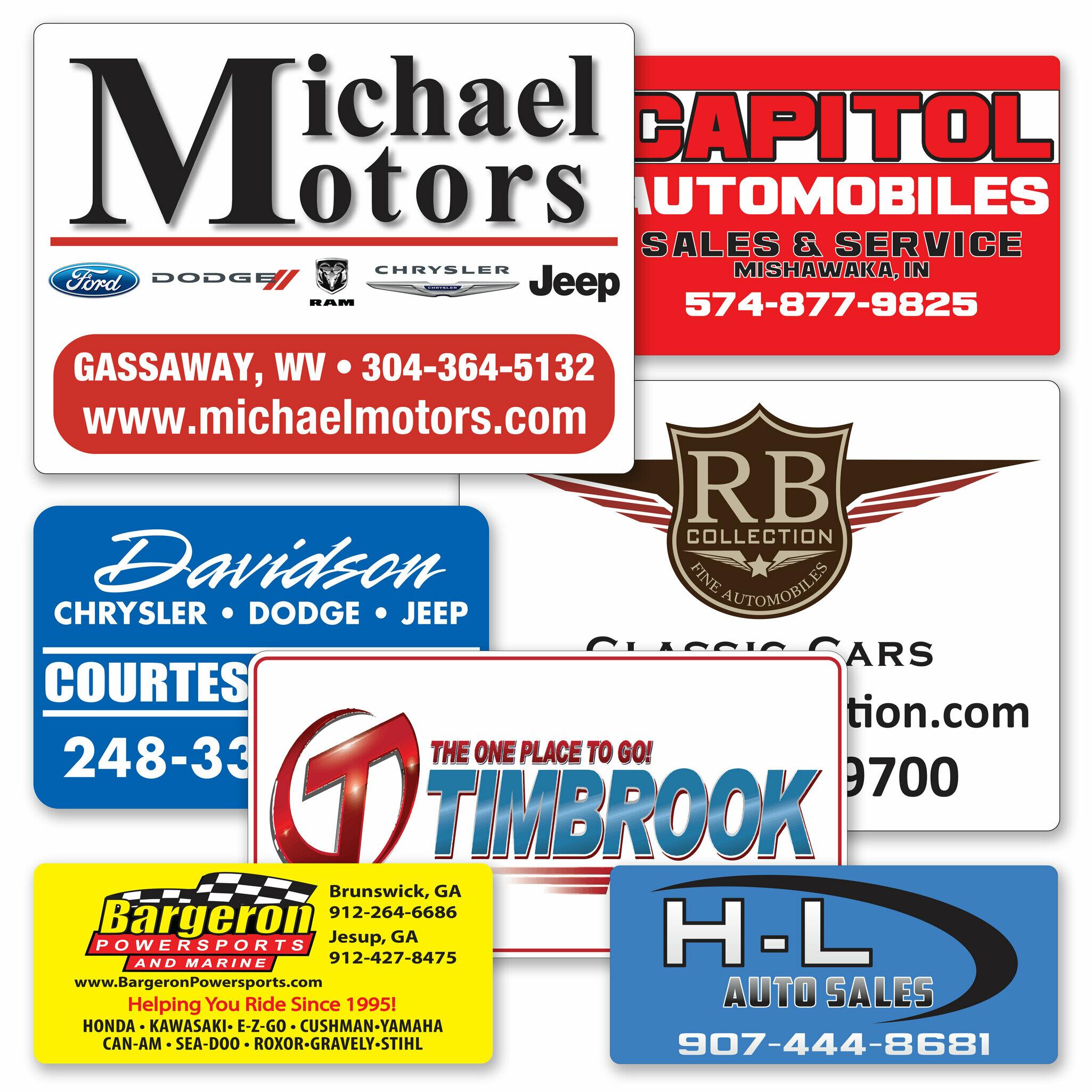 Magnetic Business Cards  Powersports Dealer Supply