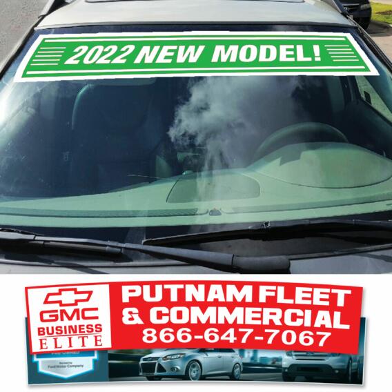 Custom Vinyl Broadcast Decals auto dealer