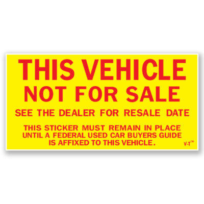 Not for Sale Stickers
