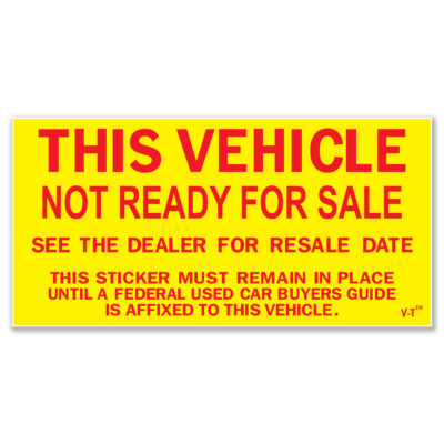 Not Ready For Sale Stickers