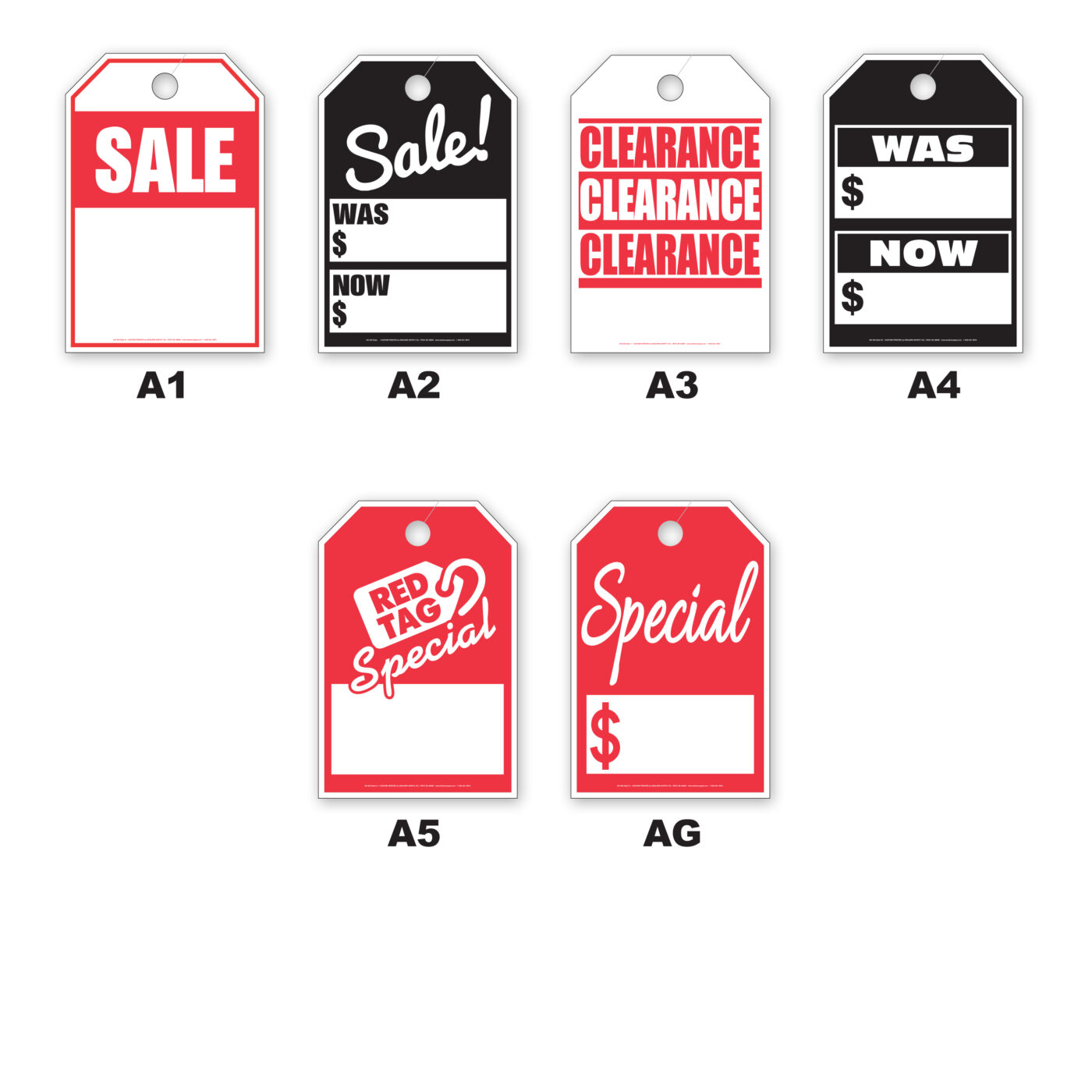 1-Color Stock Hang Tags - Image 4