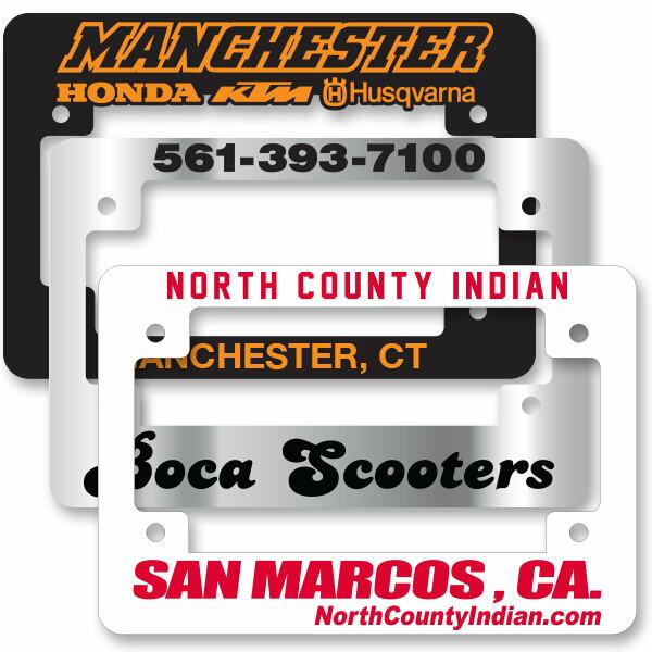 Motorcycle License Plate Frames