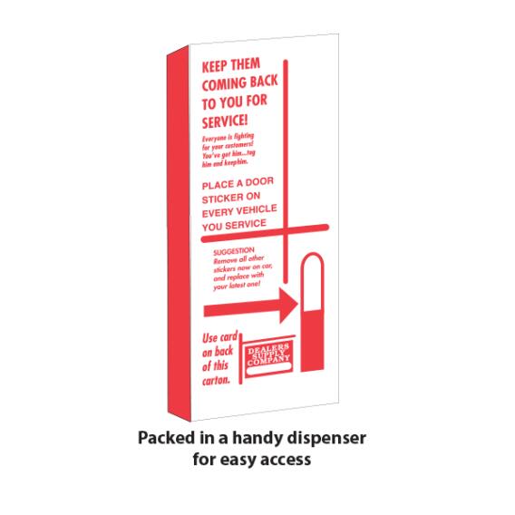 DS122 Door Jamb Stickers DS122