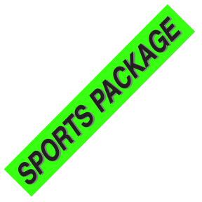 SPORTS PACKAGE Windshield Slogan Signs
