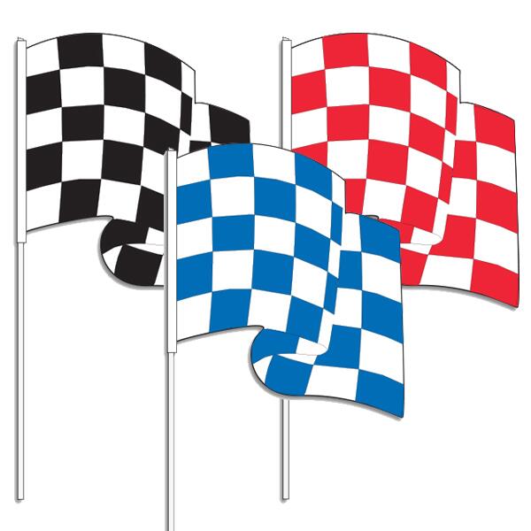 Antenna Checkered Racing Flags (DS-237) - Dealers Supply Company