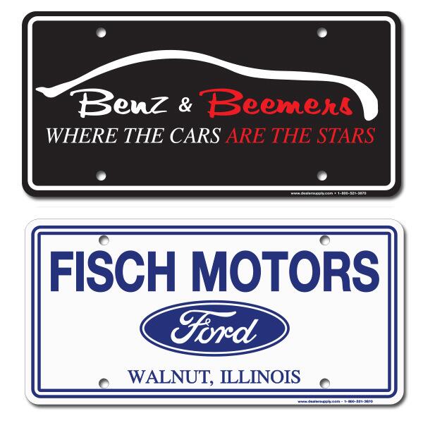 License Plates (Cardboard) (DS-262) - Dealers Supply Company