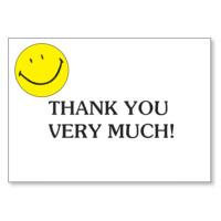 Thank you very much ♡ DS-350 Thank You Postcards - Stock Designs - DS-350 Thank You