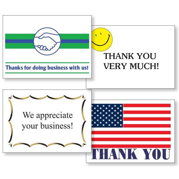 Thank You Postcards auto dealer supply