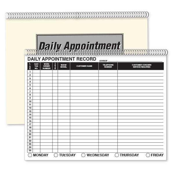Daily Appointment Books