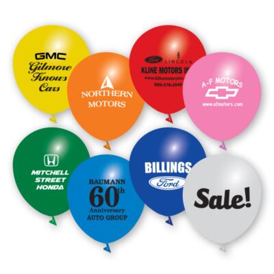 Assorted Size Balloons for dealer showrooms auto