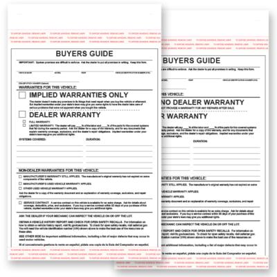 Buyers Guide Forms
