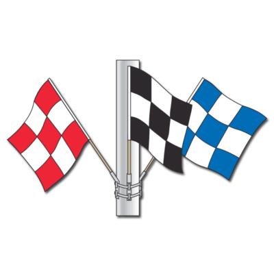 Checkered Nylon Flag Sets auto dealer