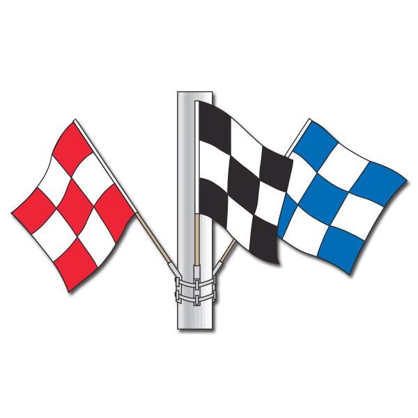 Checkered Nylon Flag Sets auto dealer