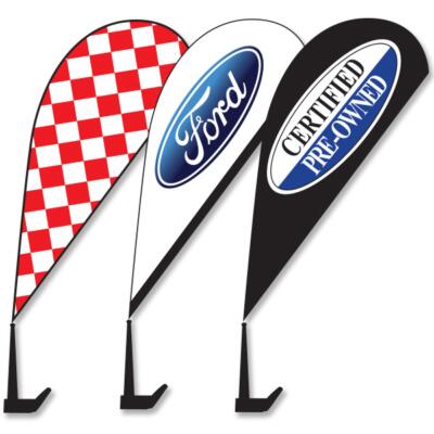 Clip-On Paddle Flags auto dealer supply
