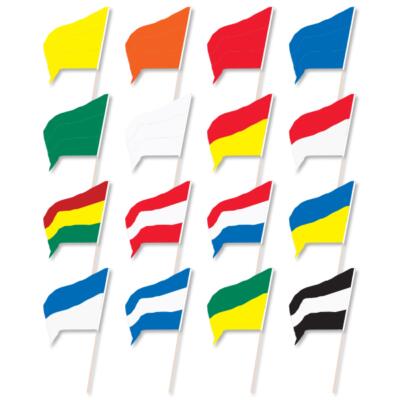 Set of Replacement Flags on Staffs
