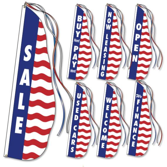 Patriotic Feather Dancer® Message Flags