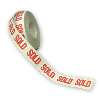 Sold Roll Labels auto dealership sales dealer supply