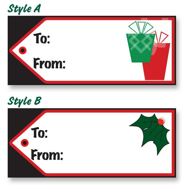 Gift Tag Windshield Decals