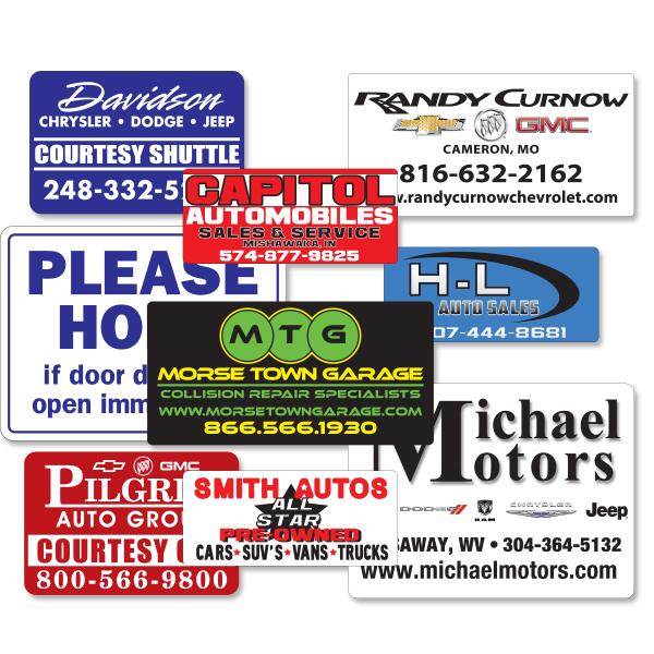 Magnetic Signs auto dealer supply