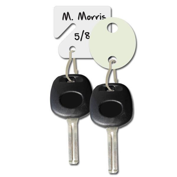 Slotted Hook and Oval Key Tags auto dealer