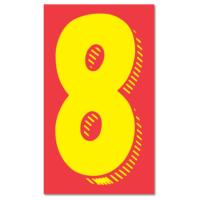 DS-227 Vehicle Windshield Number Stickers - DS-227