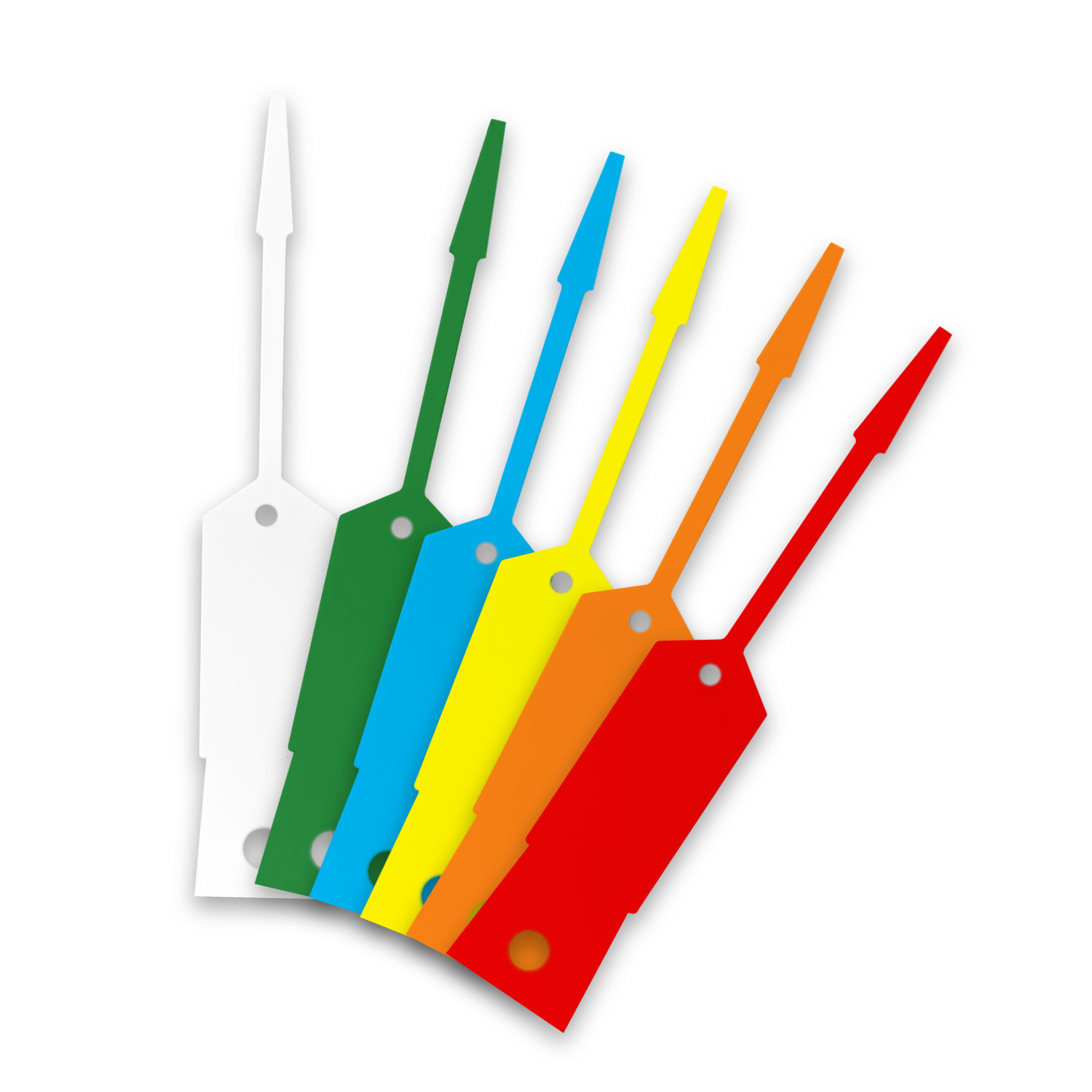 blank self-lock key tags in colorful options