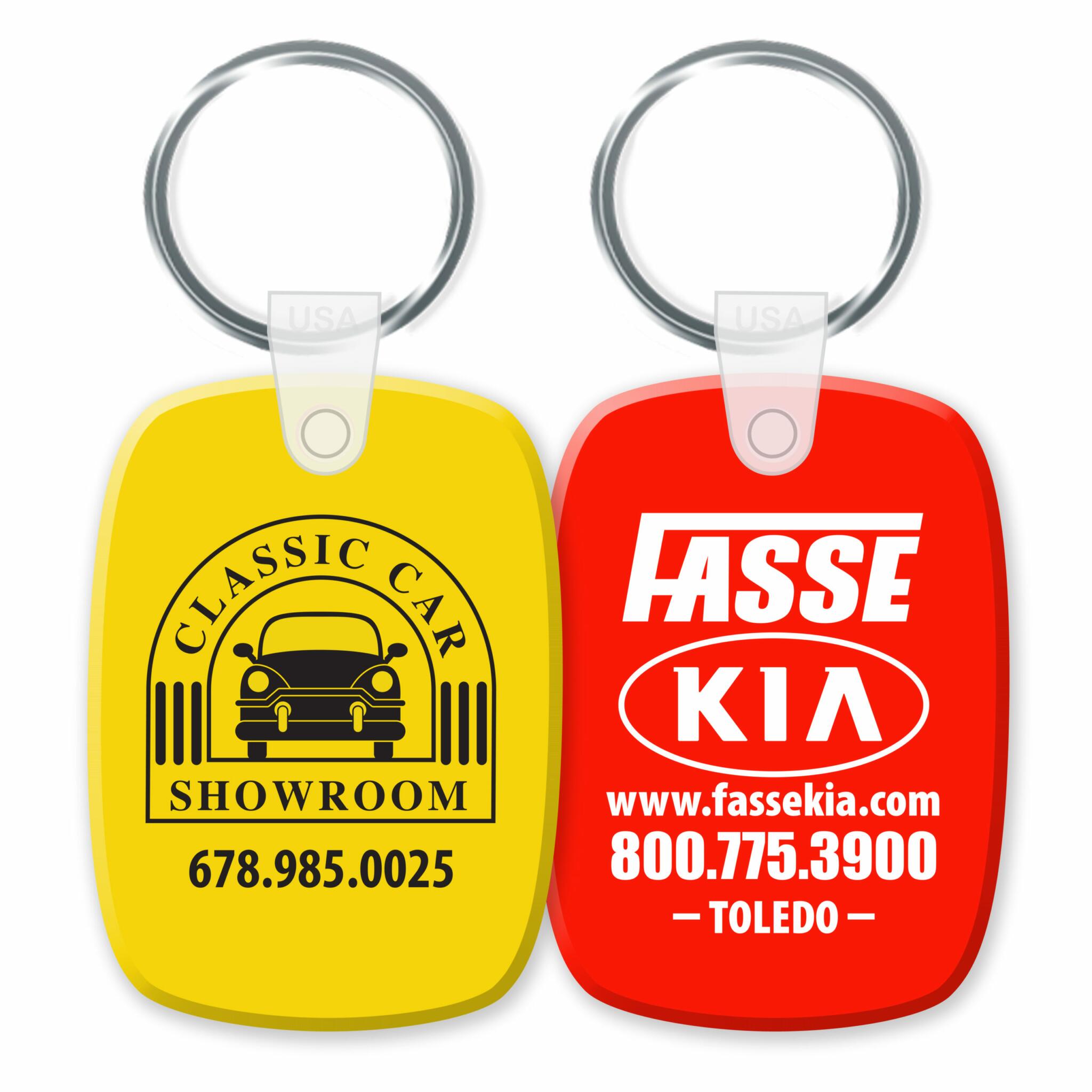 Soft Touch Key Fobs (Various Shapes)
