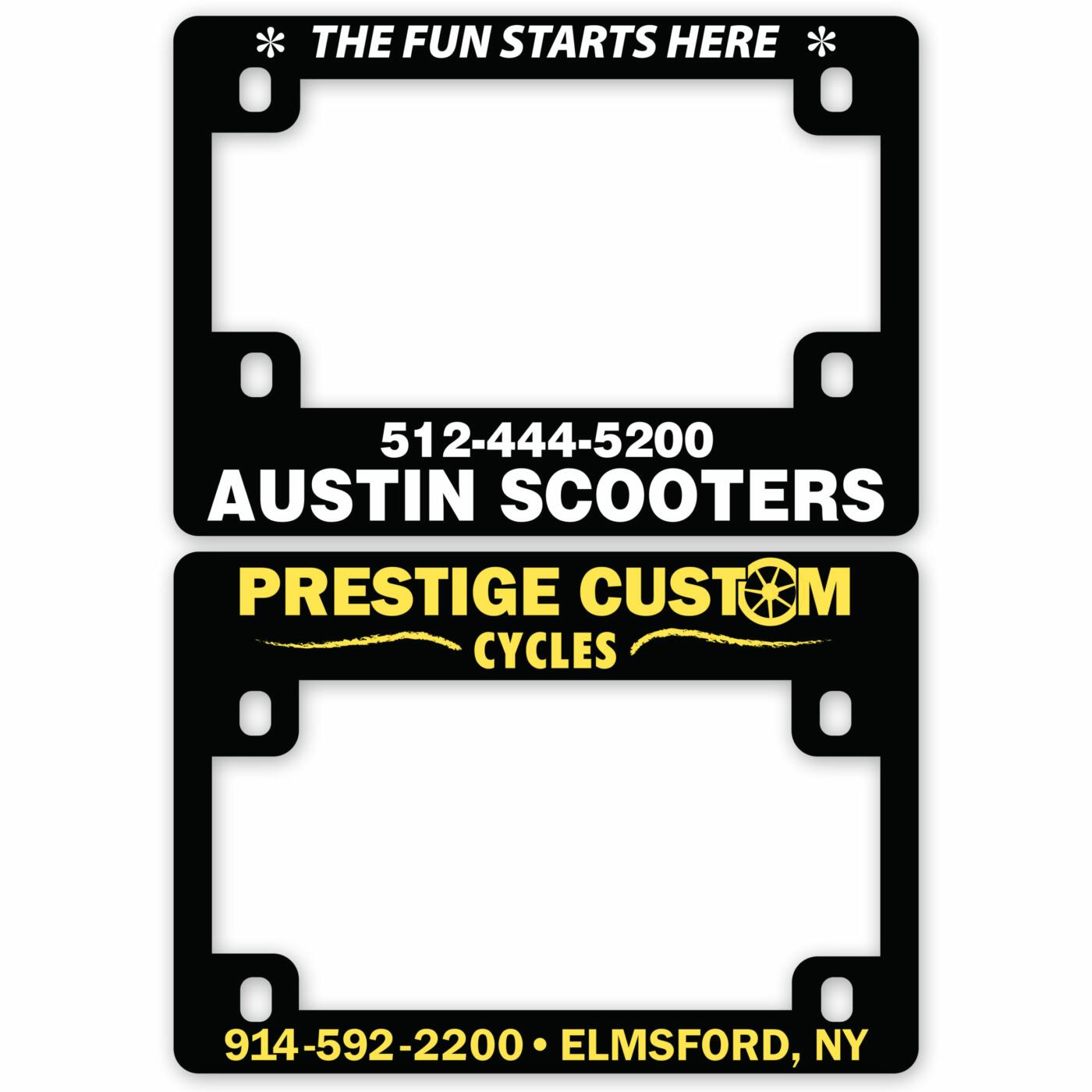 Motorcycle License Plate Frames