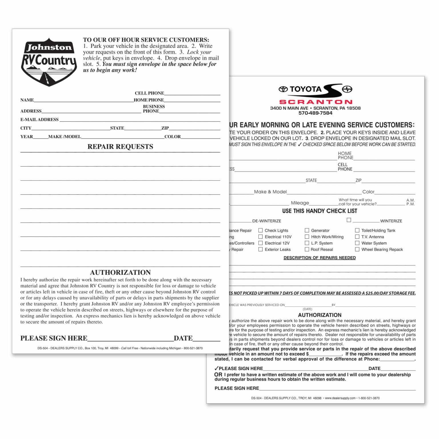 Custom Early Bird Envelope DS-504 - Dealers Supply Company