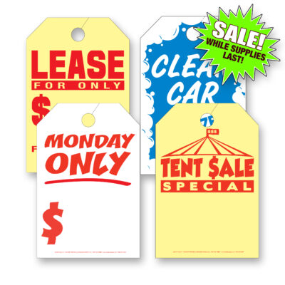 1-Color Stock Hang Tags